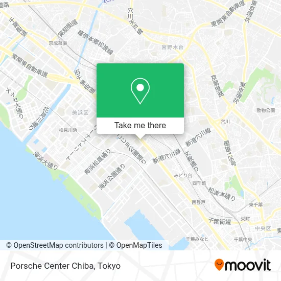 Porsche  Center  Chiba map