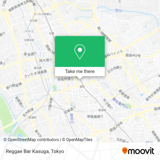 Reggae Bar Kasuga map