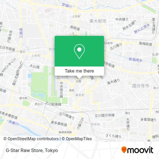 G-Star Raw Store map