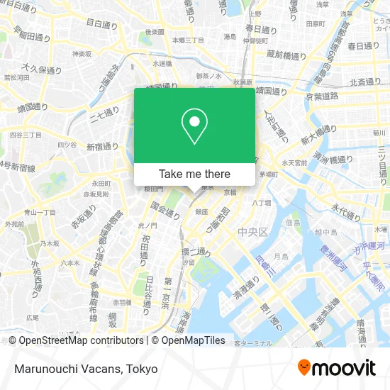 Marunouchi Vacans map