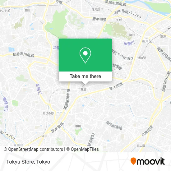 Tokyu Store map
