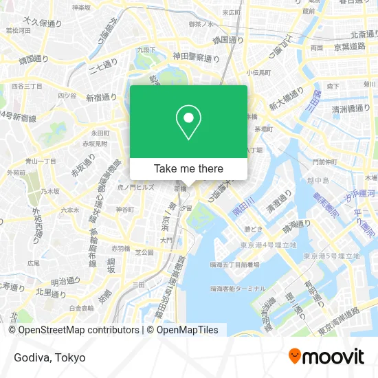 Godiva map