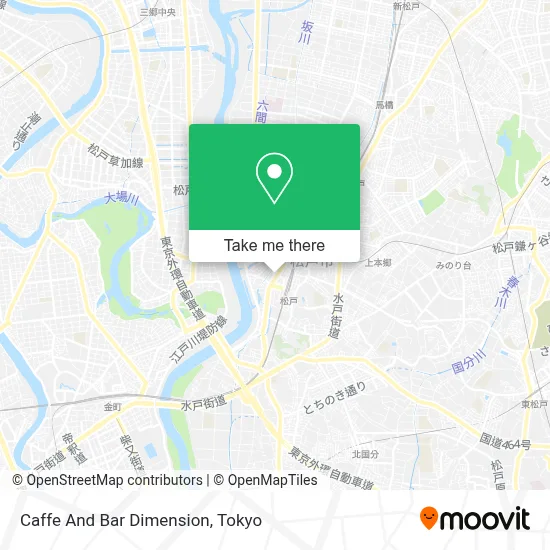 Caffe And Bar Dimension map
