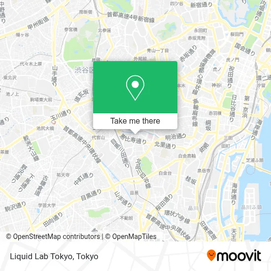Liquid Lab Tokyo map