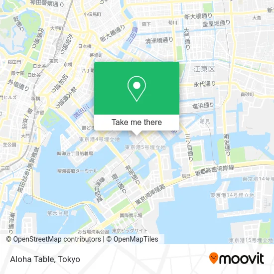 Aloha Table map