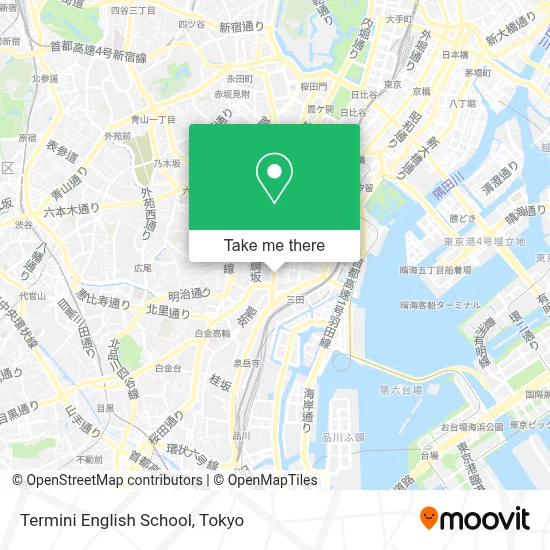 Termini English School map