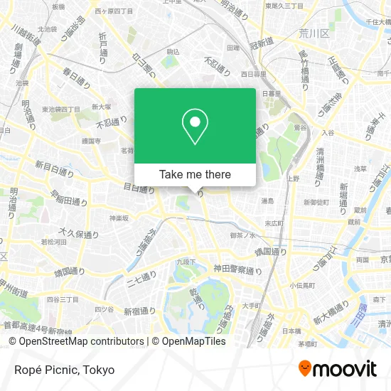 Ropé Picnic map