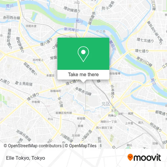 Elle Tokyo map