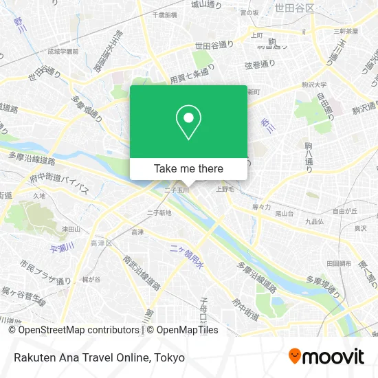 Rakuten Ana Travel Online map