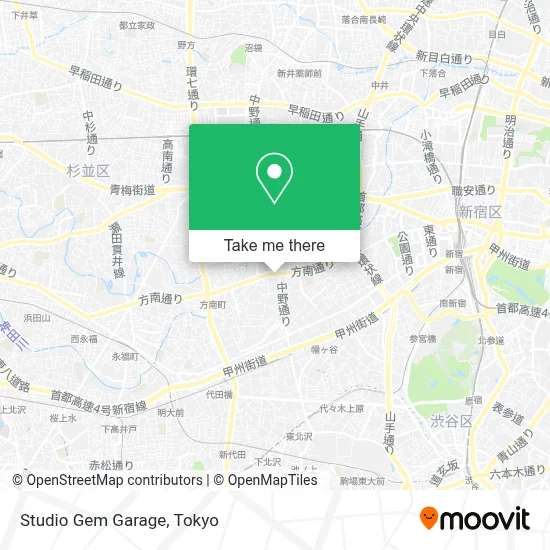 Studio Gem Garage map