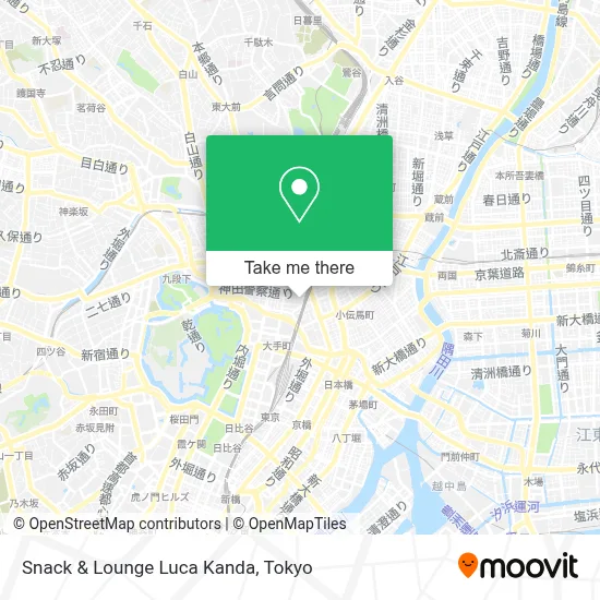 Snack & Lounge Luca Kanda map