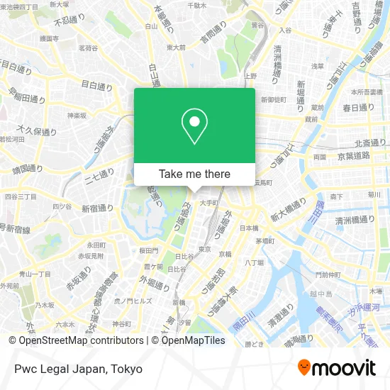 Pwc Legal Japan map