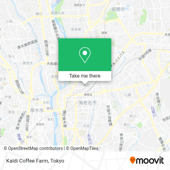 Kaldi Coffee Farm map