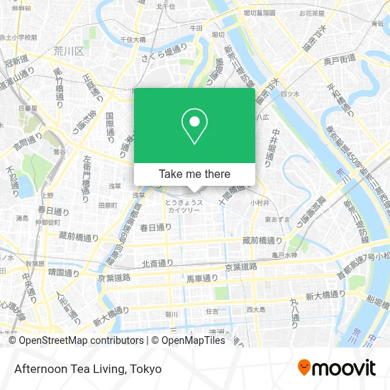 Afternoon Tea Living map
