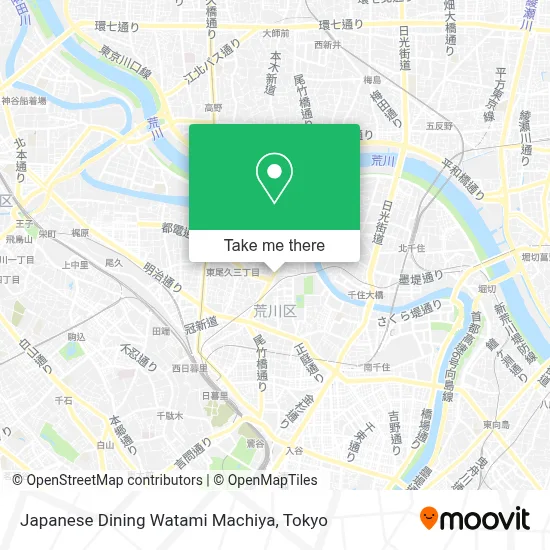 Japanese Dining Watami Machiya map