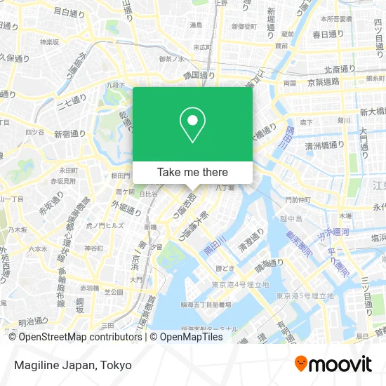 Magiline Japan map