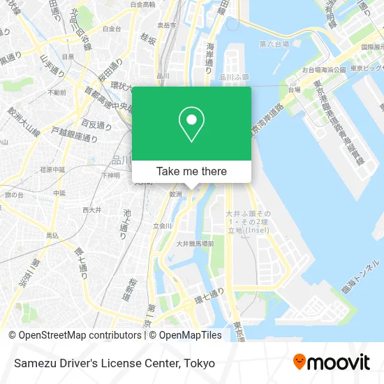 Samezu Driver's License Center map