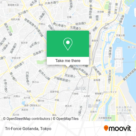 Tri-Force Gotanda map