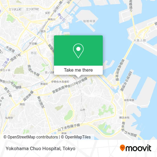 Yokohama Chuo Hospital map