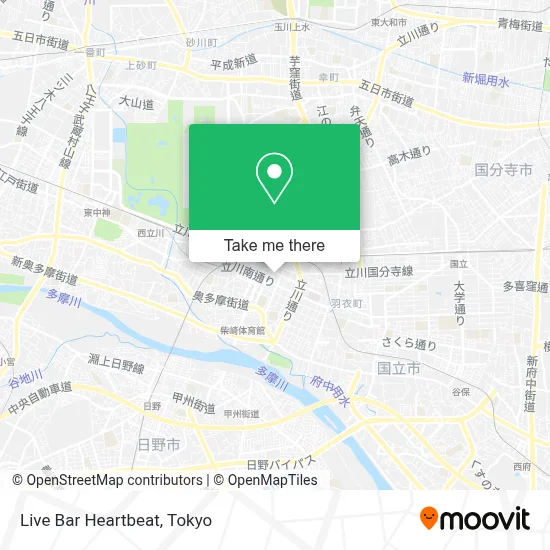 Live Bar Heartbeat map