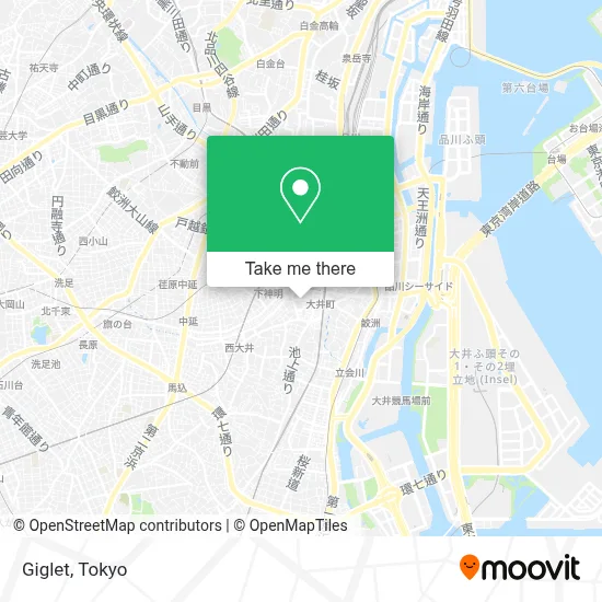 Giglet map