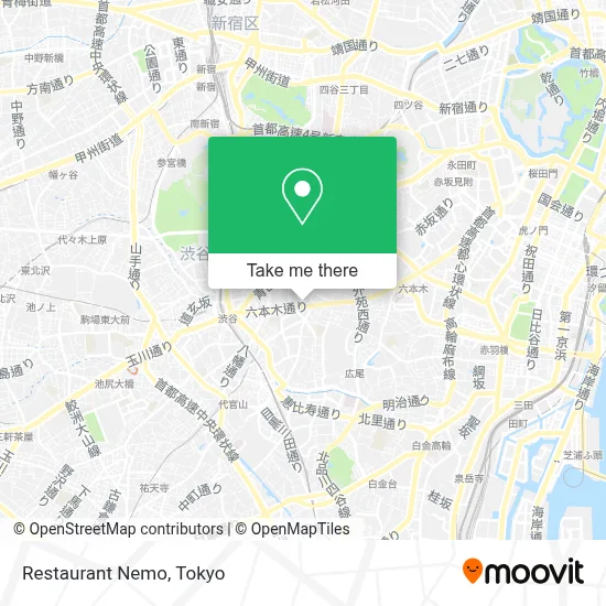Restaurant Nemo map