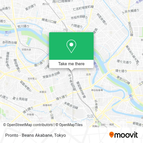 Pronto - Beans Akabane map
