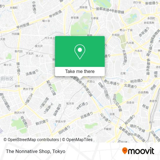 The Nonnative Shop map