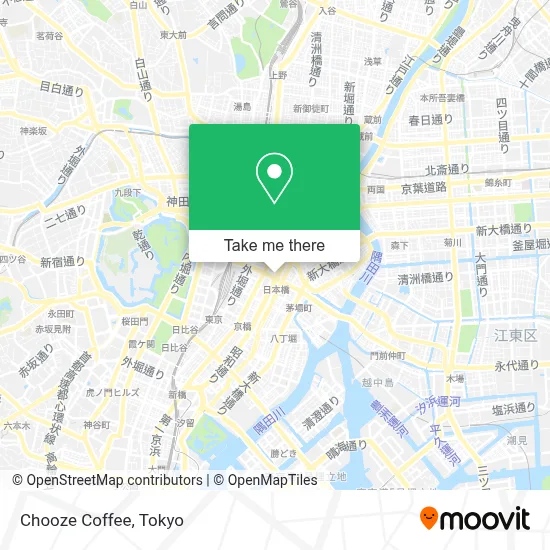 Chooze Coffee map