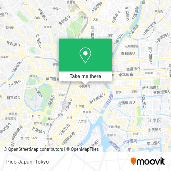 Pico Japan map