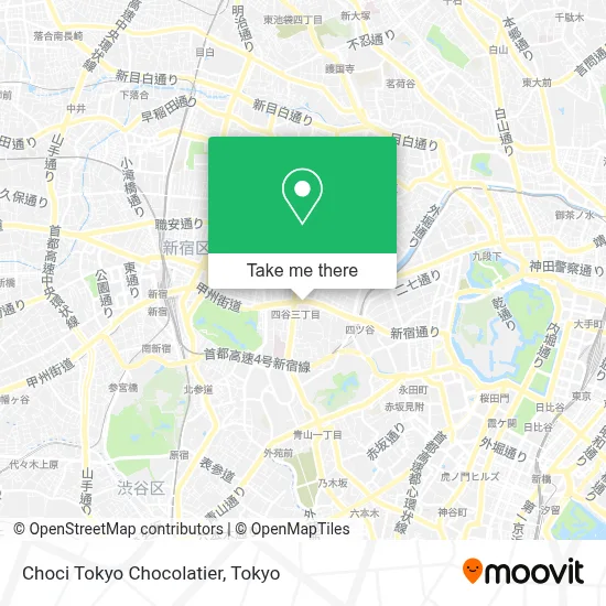 Choci Tokyo Chocolatier map