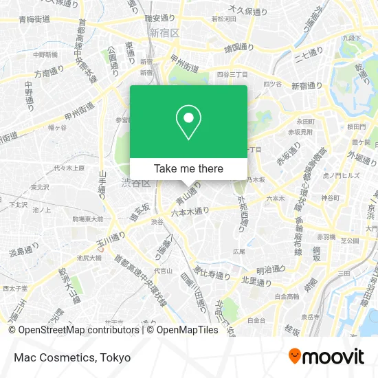 Mac Cosmetics map