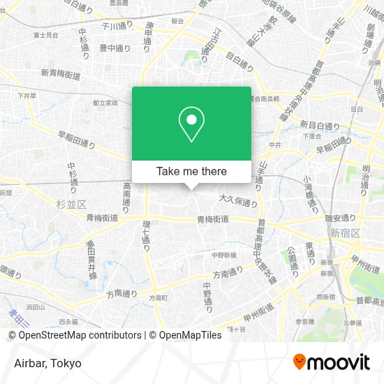 Airbar map