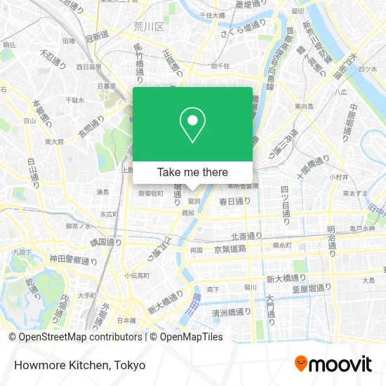 Howmore Kitchen map