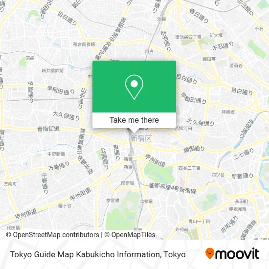 Tokyo Guide Map Kabukicho Information map