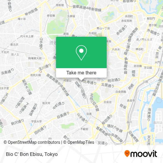 Bio C' Bon Ebisu map