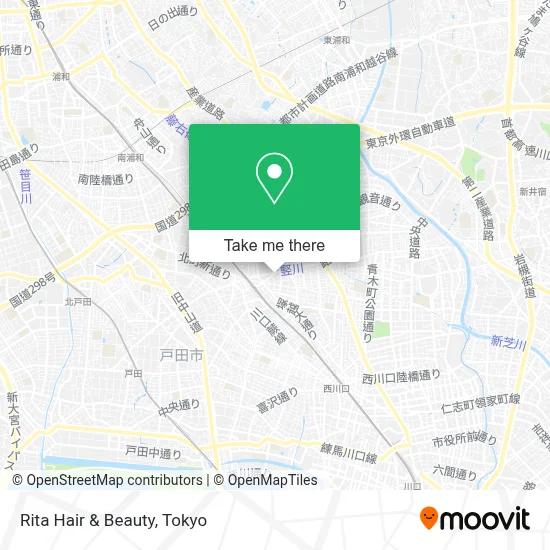 Rita Hair & Beauty map