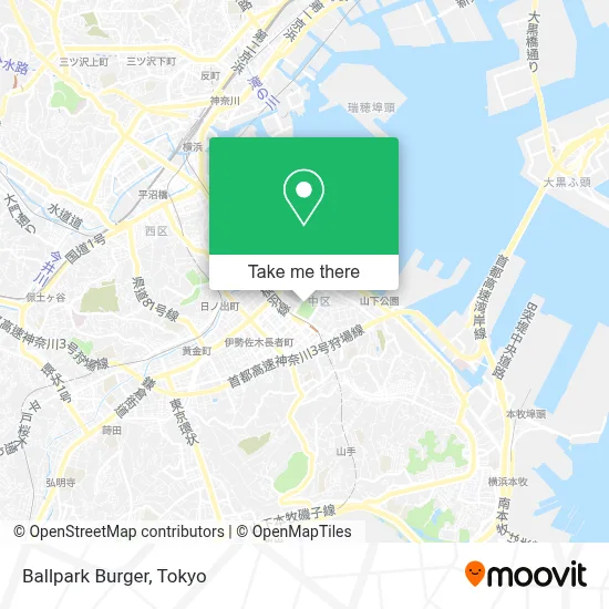 Ballpark Burger map