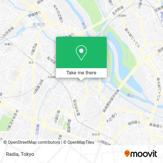Radia map
