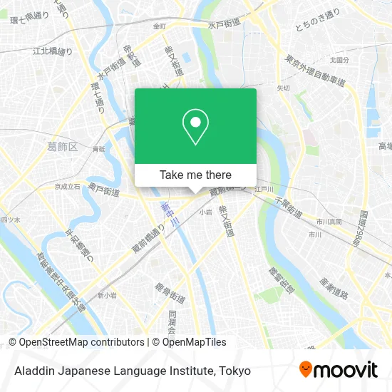 Aladdin Japanese Language Institute map