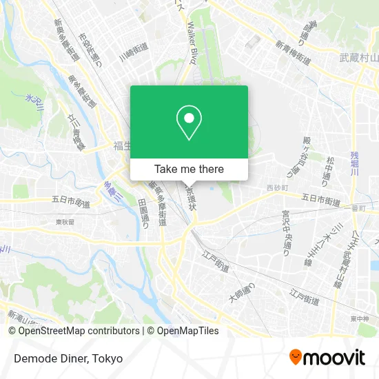Demode Diner map