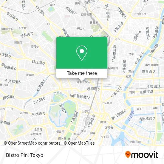 Bistro Pin map