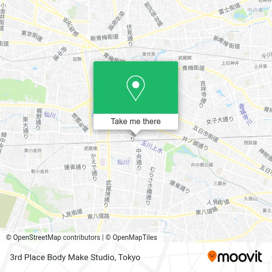 3rd Place Body Make Studio map