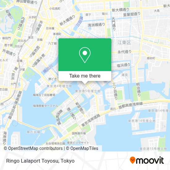 Ringo Lalaport Toyosu map