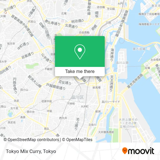Tokyo Mix Curry map