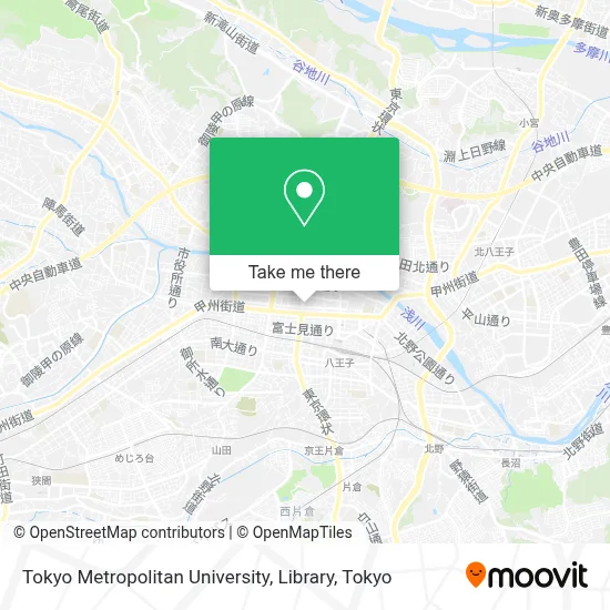 Tokyo Metropolitan University, Library map