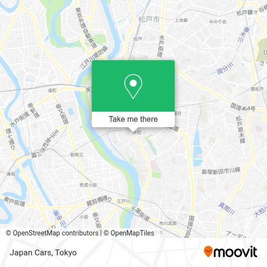 Japan Cars map