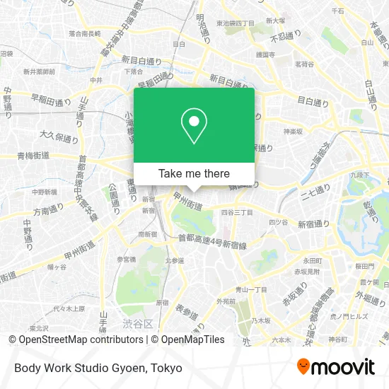Body Work Studio Gyoen map