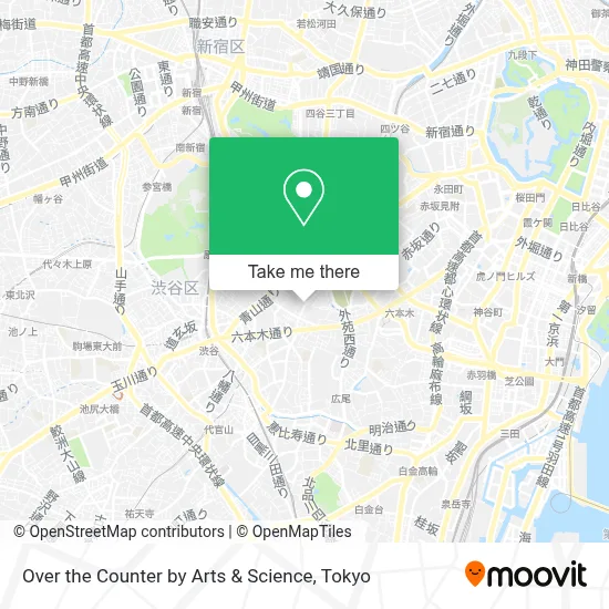 Over the Counter by Arts & Science map