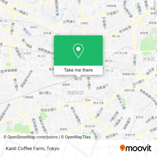 Kaldi Coffee Farm map